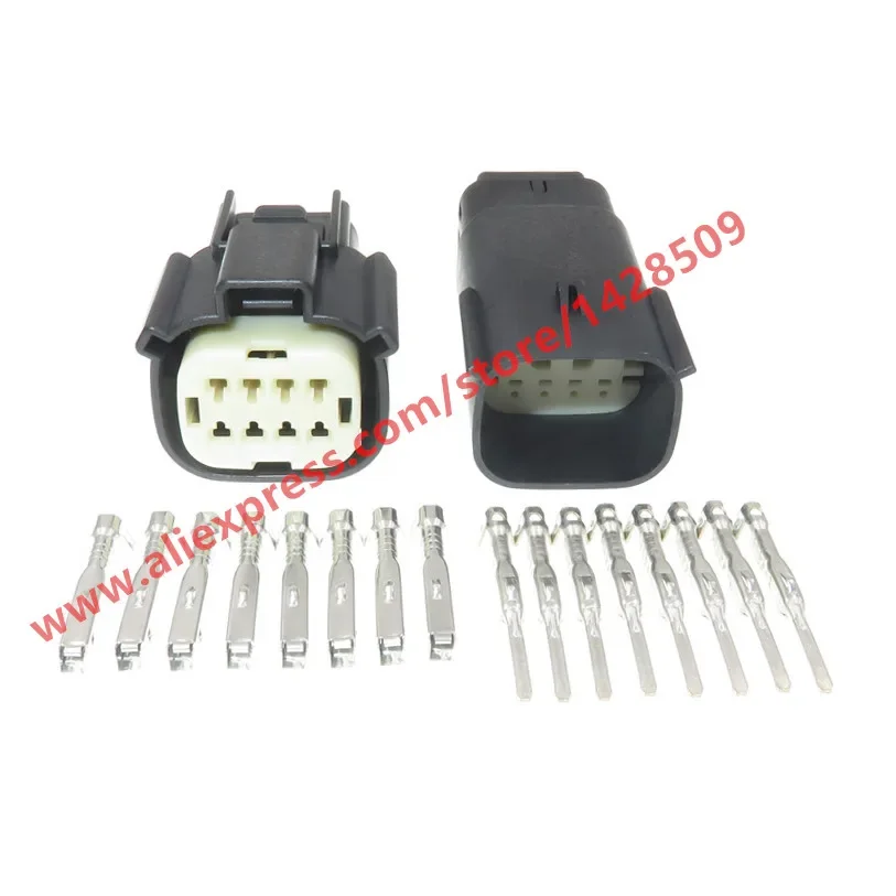 Description Picture 4 of item1 Set 8 Pin Automotive Electrical Headlight Light Socket Auto Plug For Ford Chevrolet 33472-0801 33482-4801