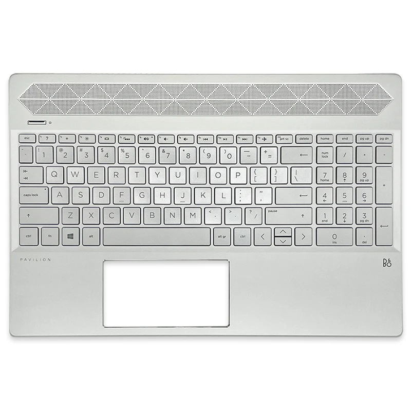 

Новый Упор для рук для HP Pavilion 15-CS 15-CW, Упор для рук с подсветкой и подсветкой, английская клавиатура, верхний чехол для C, чехол для телефона, серебристый