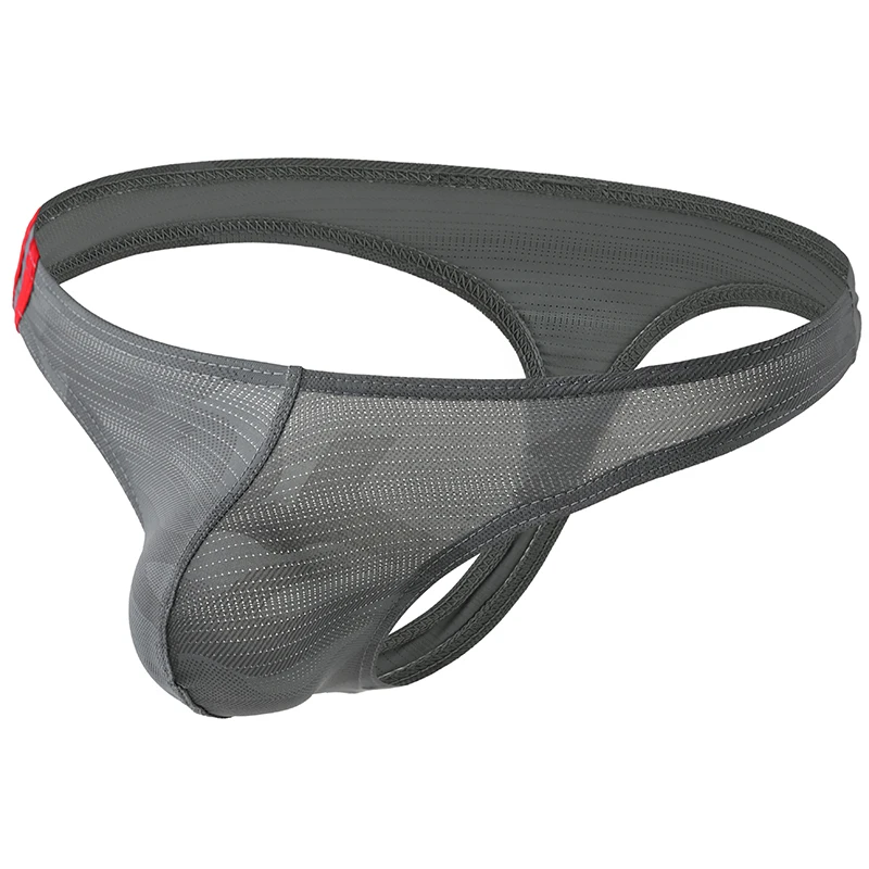 Men's Thongs and G Strings Low Rise Leopard Printed Jockstrap Lingerie Breathable Thongs