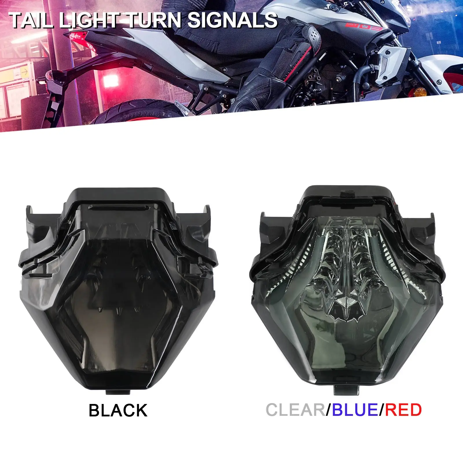 Artudatech Tail Light Turn Signals Integrated For Yamaha Yzf R25/R3 Mt 03/07/25 Fz 07