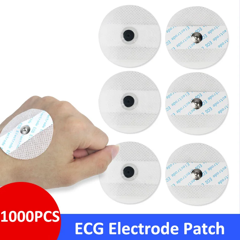1000/500PCS Adult Medical Disposable Electrode Patch ECG Accessories ECG Electrode Pads Sticker
