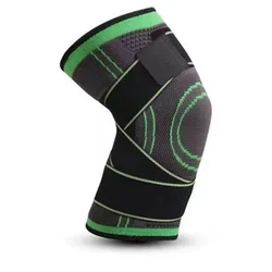 Unisex Sports Compression Knee Support Sleeve for Joint Pain Relief & Fitness (Green)