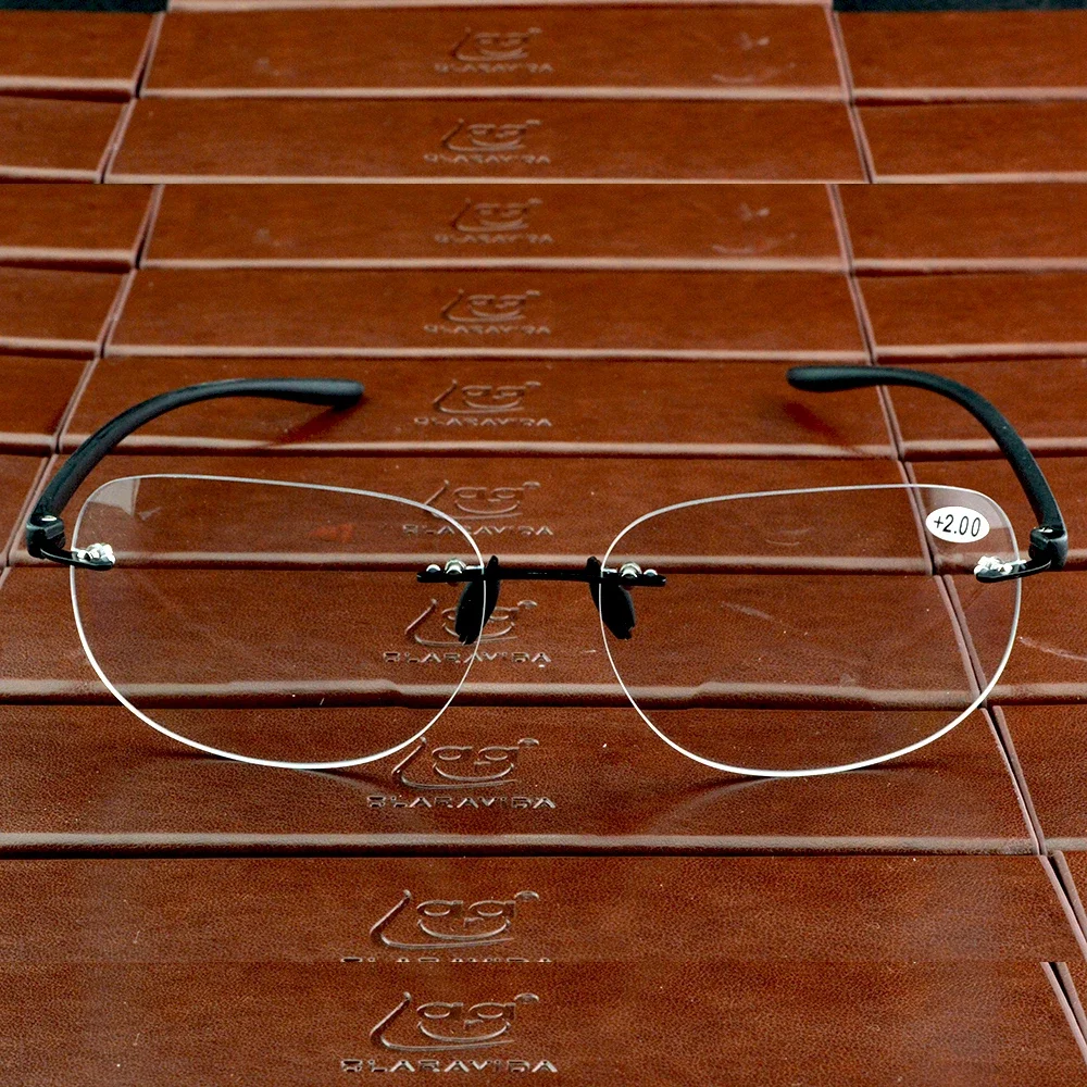 NOMANOV Space Style Rimless Photochromic Sunglasses Bifocal Reading Glasses +1 +1.5 +2 +2.5 +3 +3.5 +4 5