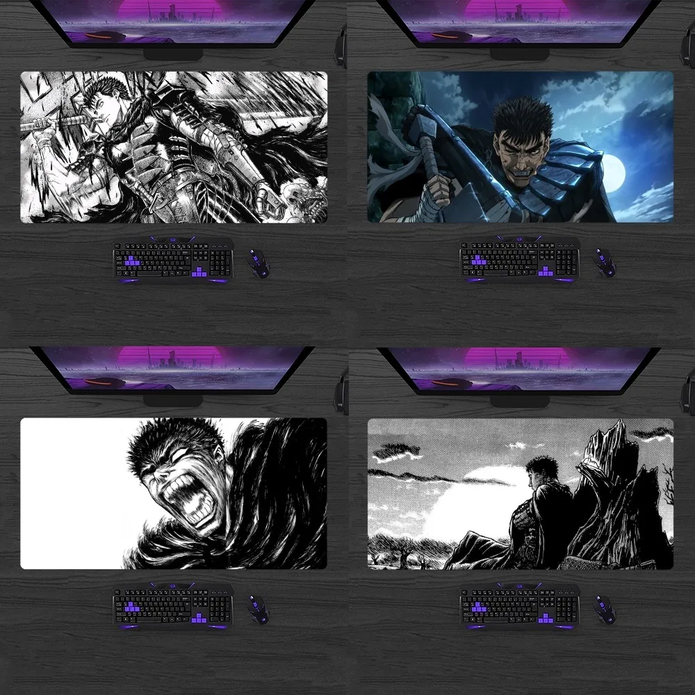 Berserk Manga Mousepad Computer Laptop Gamer Pad Accessori Da Gioco Per Pc Tappetini Da Scrivania
