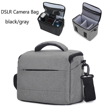 Borse per fotocamera DSLR Borsa a tracolla in nylon Borsa per fotocamere portatile per fotocamera DSLR Sony Nikon Canon Fuji Panasonic