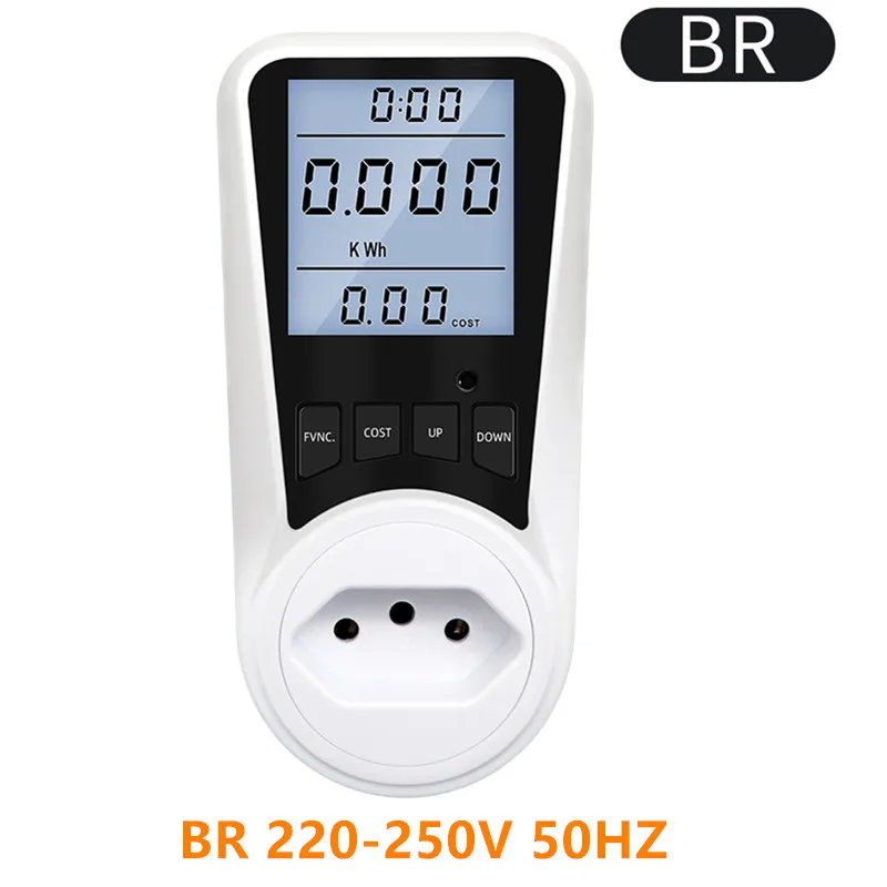 Enhanced Digital Wattmeter for Accurate Energy Consumption Measurement – Universal Plug Adapter