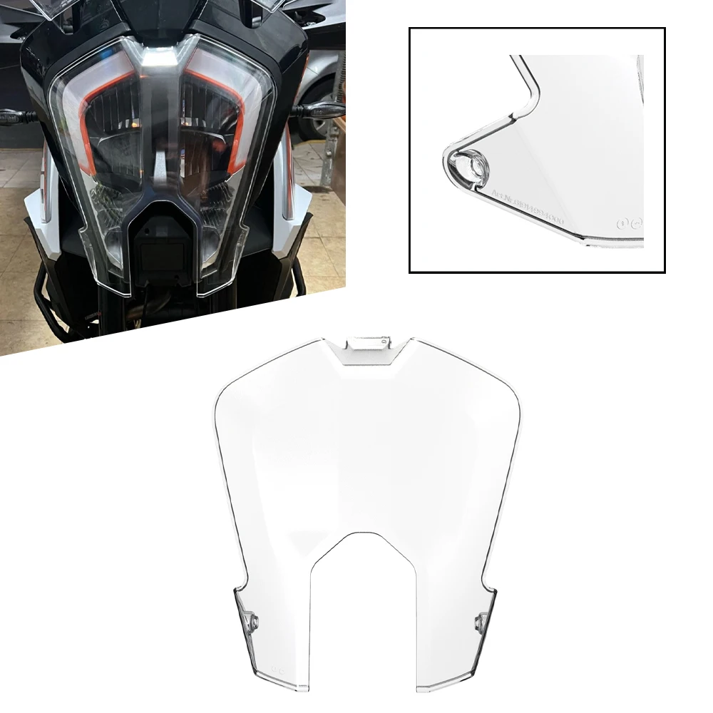 

Аксессуары для мотоциклов 1290 SuperAdventure R S 2021 2022 2023 2024, акриловая защитная накладка на переднюю фару, защитная решетка