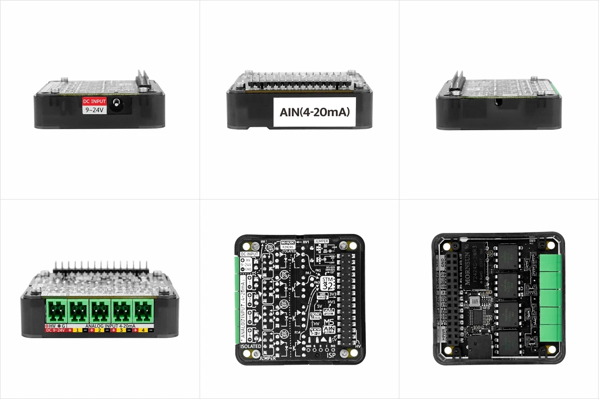 4-Channel Analog to 12C 13.2 Module 4-20mA Input(ST32G030)