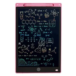 Portable 8.5 - Inch Erasable LCD Drawing Tablet - Reusable Electronic Writing Board with Battery, Perfect Birthday Gift (Pink)