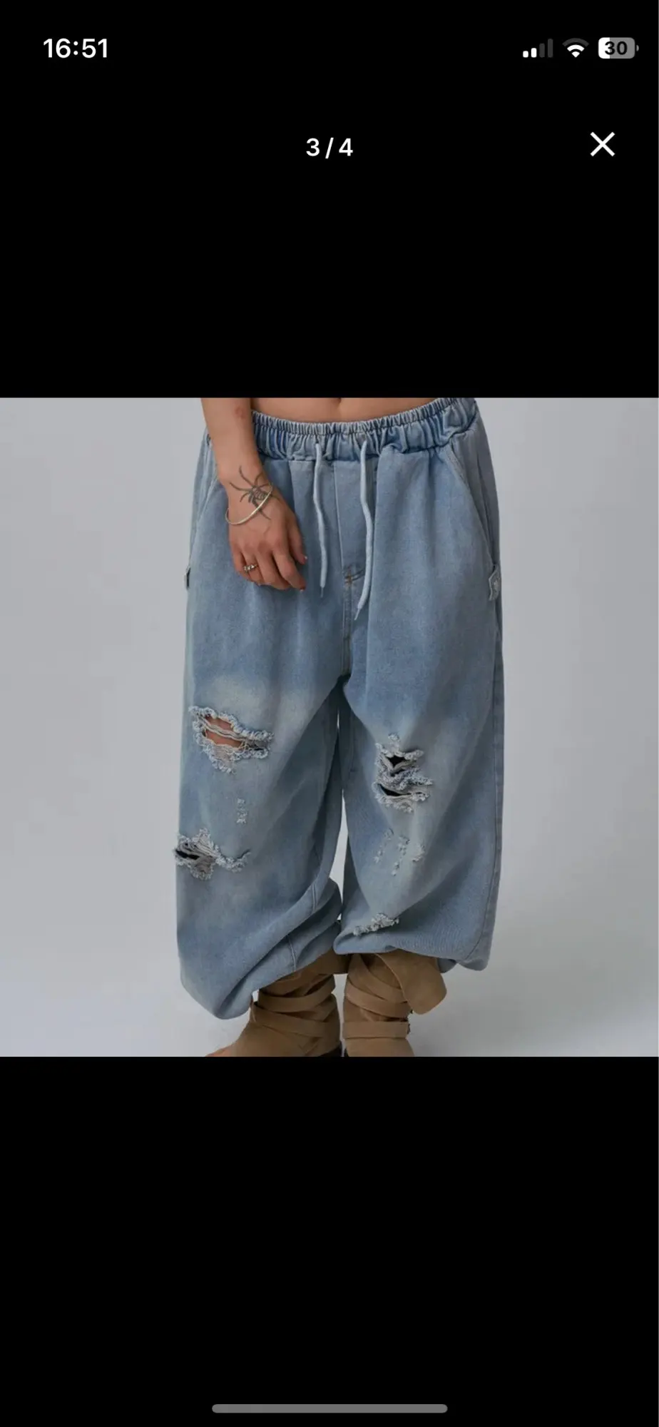 High Waist Wide Leg Denim Jeans - Vintage Straight Cut Loose Fit Pants photo review