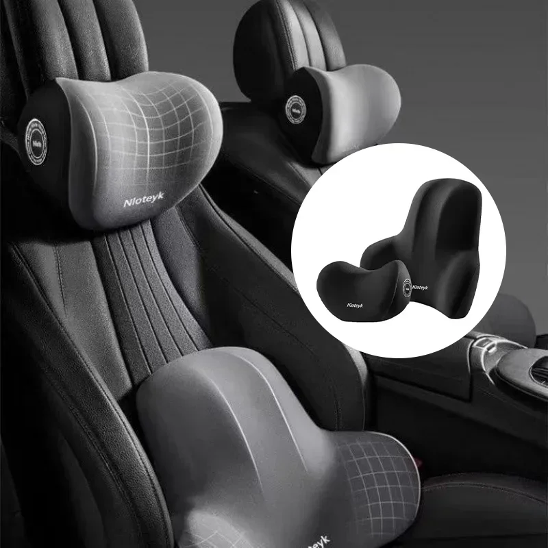 Breathable Car Neck Pillow Lumbar Back Support Cushion