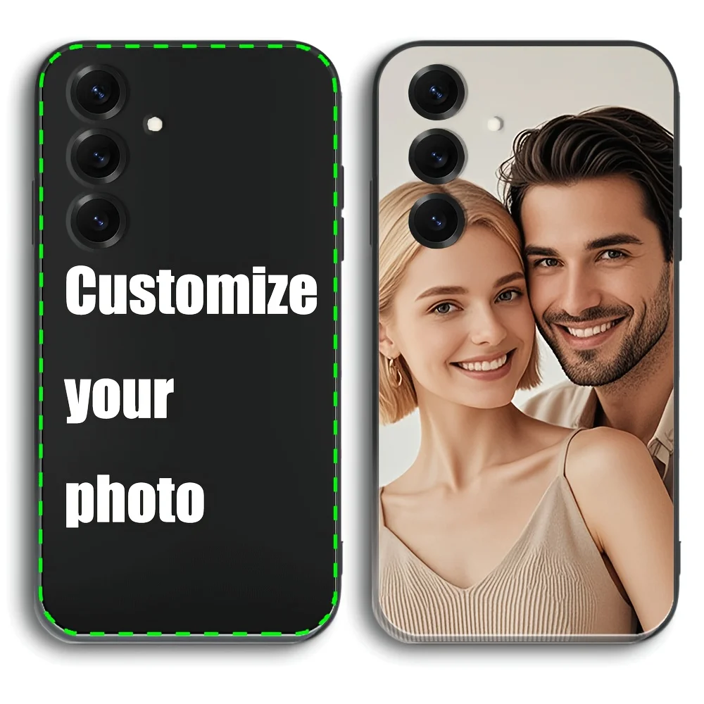 Custom DIY Couple Photo Frosted Phone Case