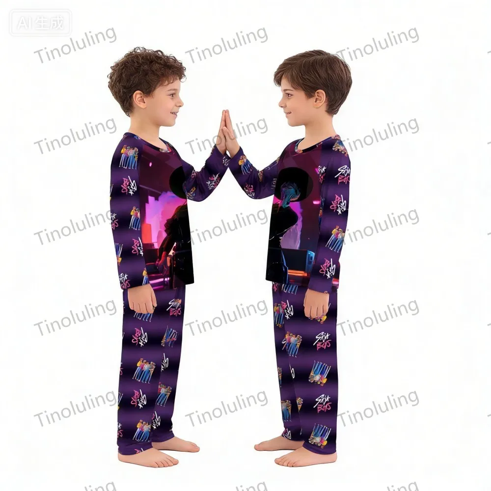 KPop Demon Hunters Huntrix Kids Pajamas Set Long Sleeve Girls Clothing 2pcs Children's Sleepwear Cartoon Boys Nightwear 3-14Y S0d987bb01fcf4729b524d8fcf793e2d59