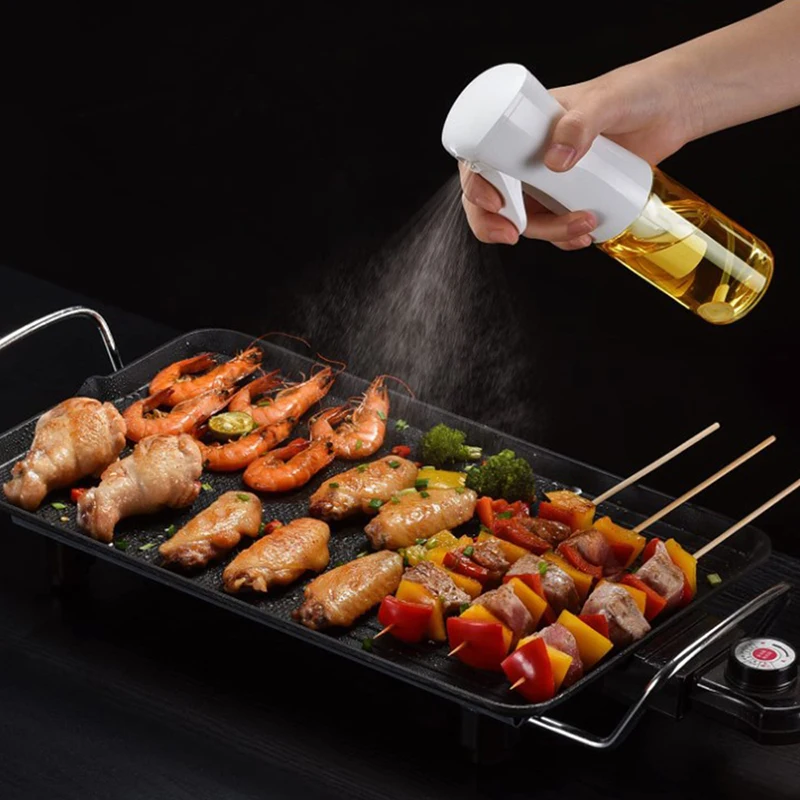 Olive Oil Sprayer Bottle Kitchen high-pressure Sprayer Bottle Leak-proof BBQ Air Fryer Oil Camping Cookware Tool