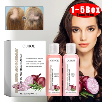 Biotin Rosemary Shampoo Care Set Shampoo Conditioner For All Hair Types