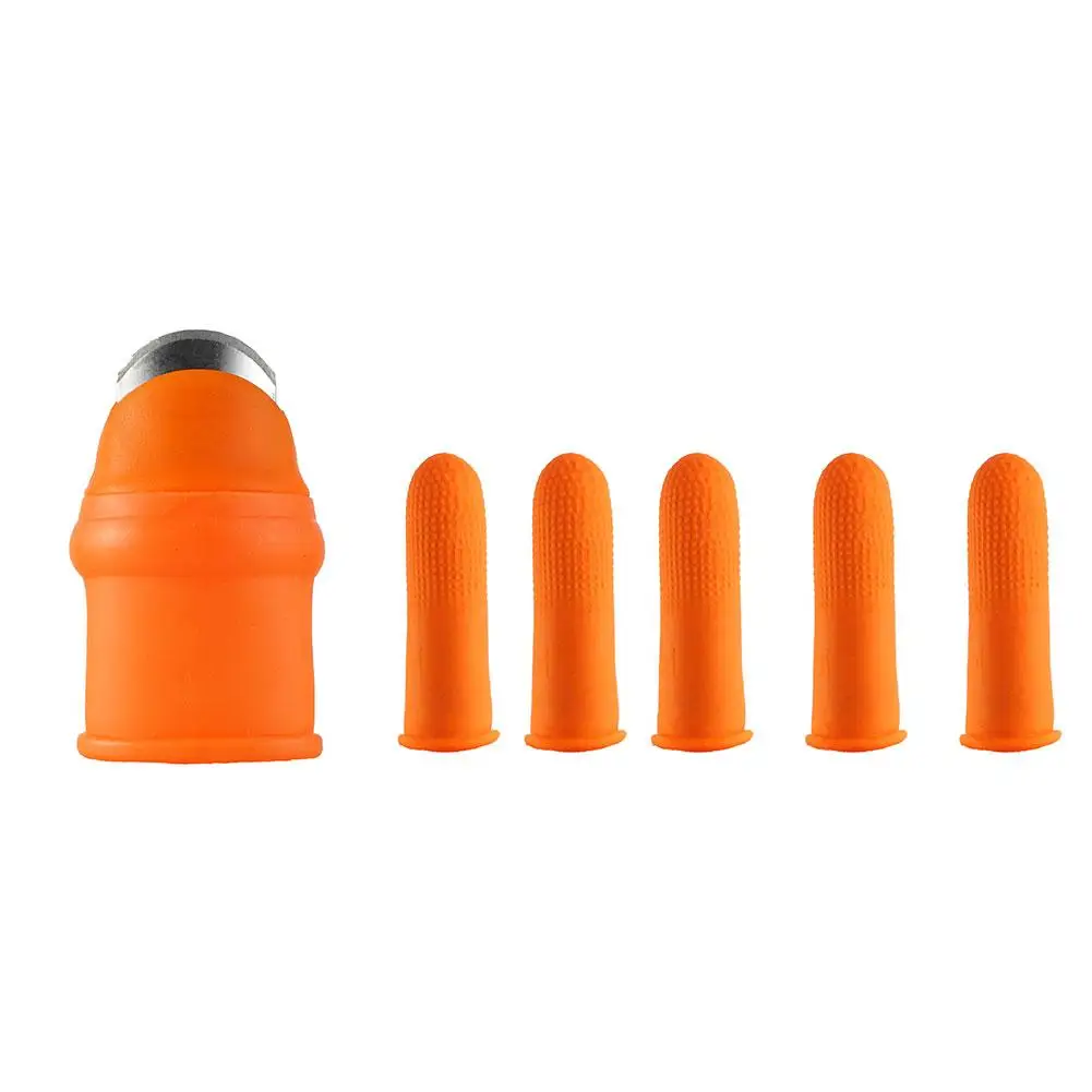 Finger Protector Silicone Thumb Knife Protector Gears Cutting Vegetable Harvesting Knife Pinching Plant Scissors Gloves finger protector finger guard