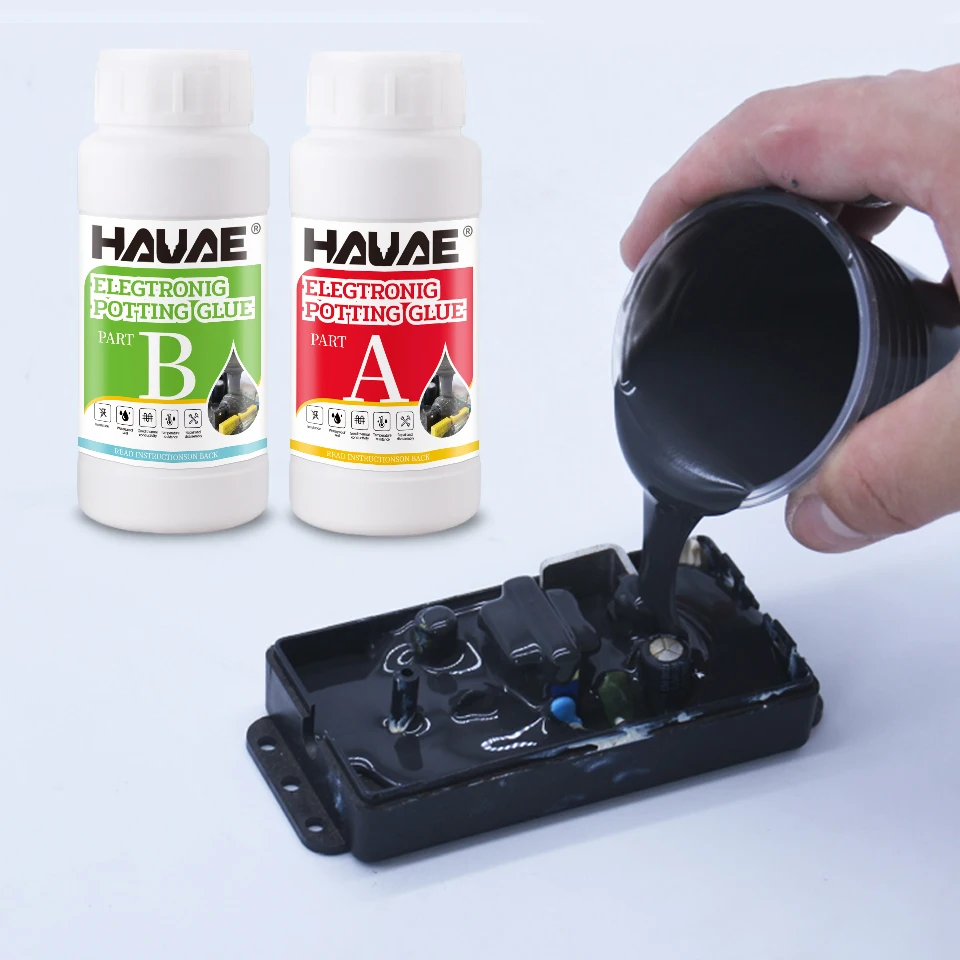 Electronic Potting Glue Silicone Epoxy AB Two Component Thermal Conductivity Flame Retardant Insulation Waterproof Circuit Board