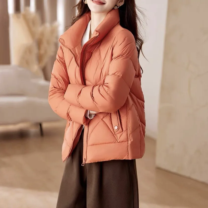Short Down Jacket for Womens Winter New Slim Fit and Fashionable White Duck Down Jacket