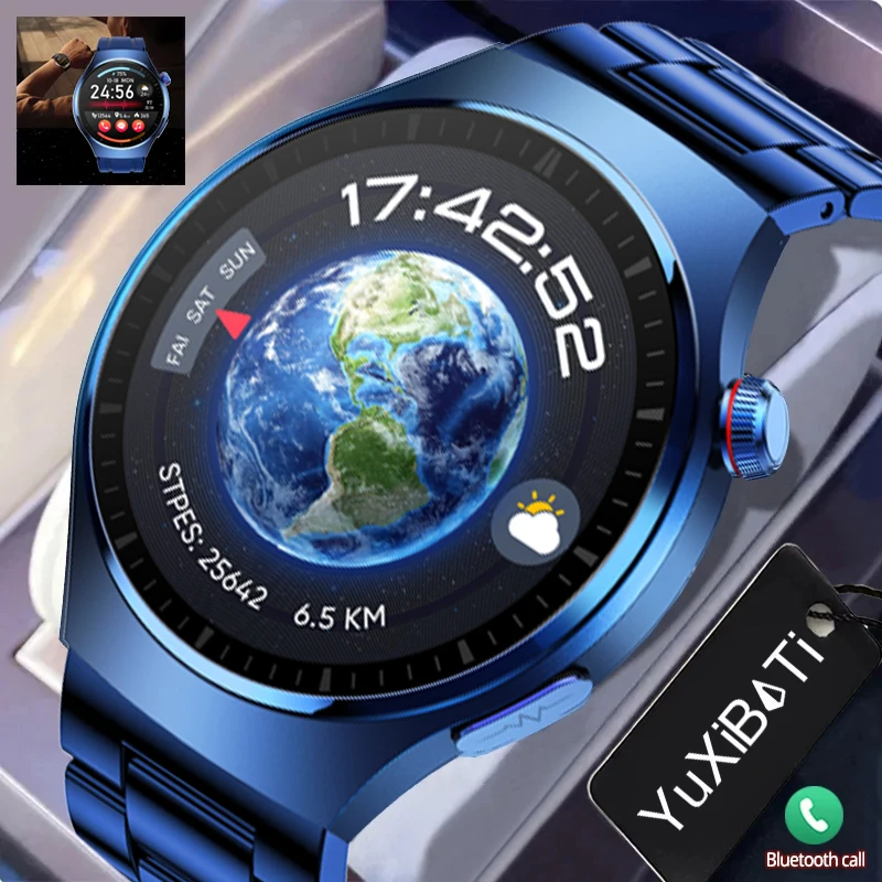 

Смарт-часы Huawei Xiaomi мужские, ЭКГ + ППГ, AMOLED, экран 466*466 HD, пульсометр, Bluetooth, звонки, водозащита IP68, Смарт-часы, новинка 2023