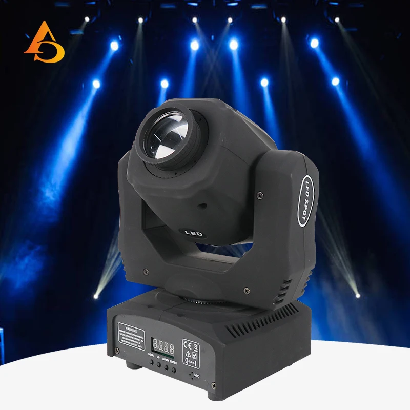 Dmx Mini Spot 60W Led Testa Mobile Licht Met 8 Gobos 7 Kleuren Hoge Helderheid Led Mobiele Licht Porta Dmx512 Voor Dj Part