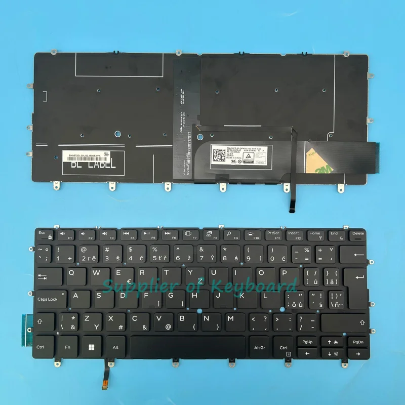 Clavier AZERTY Français De Remplacement Pour Dell XPS 13 (7390, 9305, 9370, 9380) - Rétroéclairé - Neuf