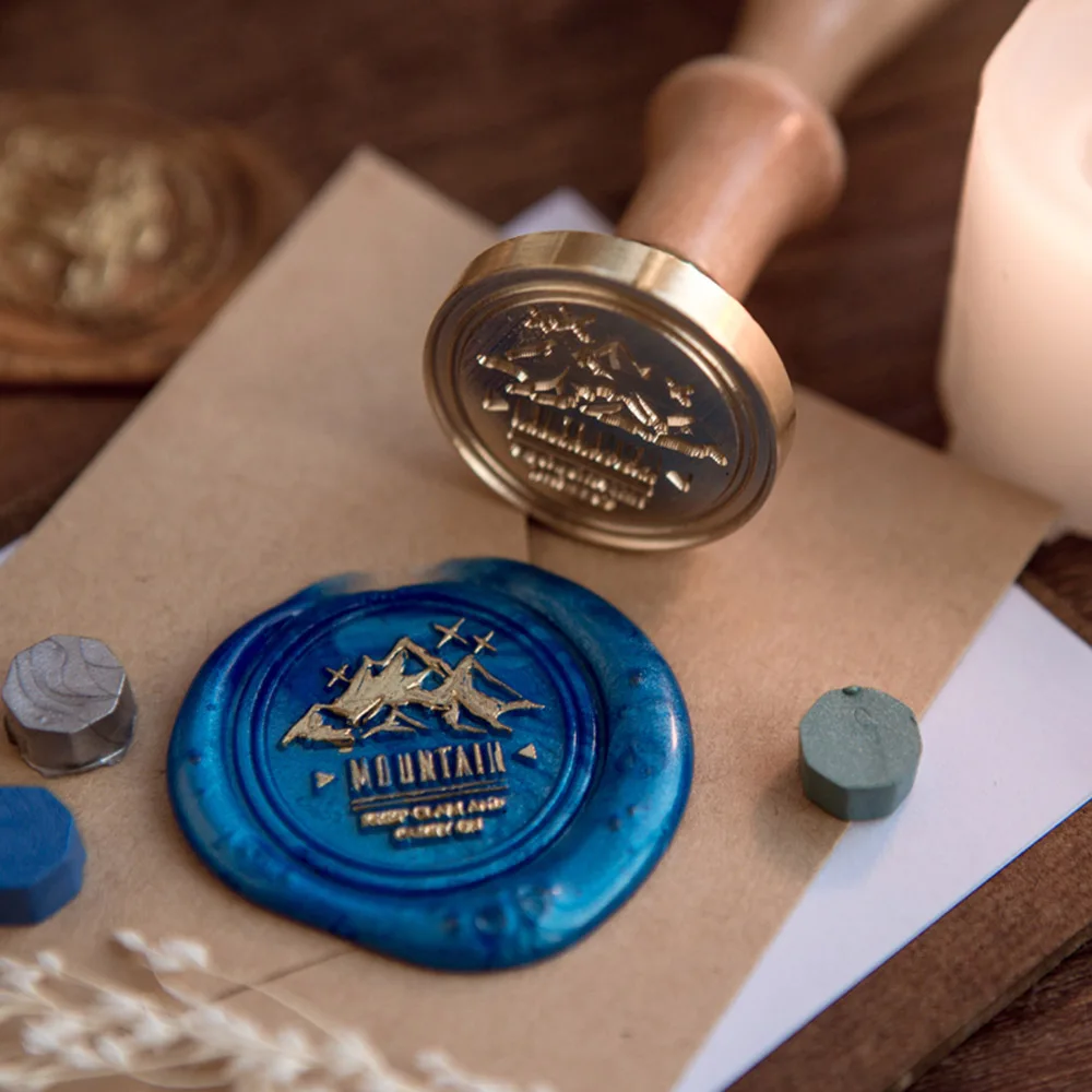Description Picture 3 of item100PCS Retro Sealing Wax Seal Stamp Wax Beads Scrapbook Material Wedding Birthday Party Invitation DIY Envelope Craft Decoration