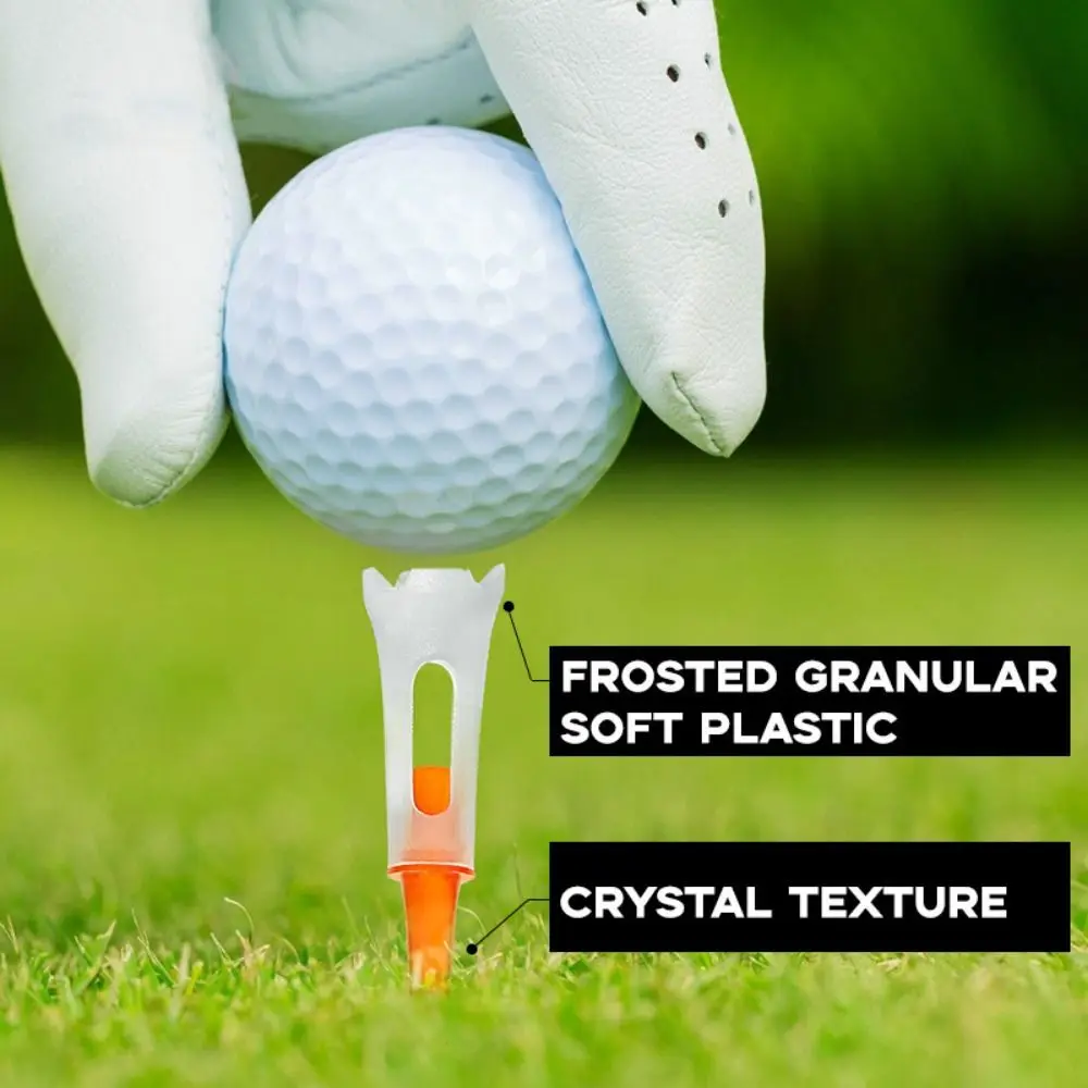 Description Picture 4 of item10Pcs/Lot Ball Holder Golf Tees Rubber Cushion 83MM Golf Clubs Tee Low Resistance Plastic Golf Training Tools Outdoor Sports