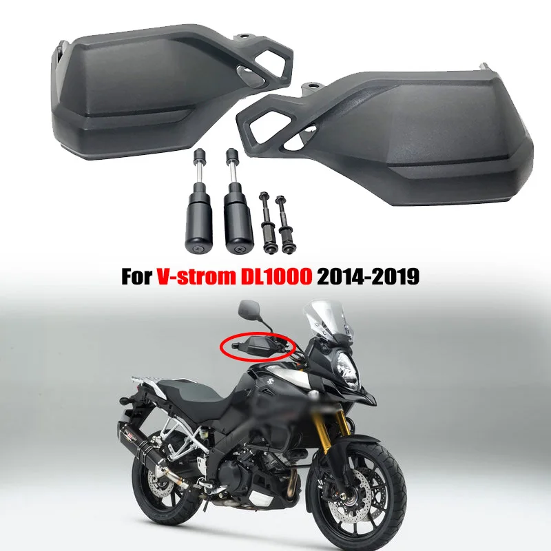 Suzuki Vstrom 1000 accessoires + pédales de moto, 1 paire de repose-pieds  de sécurité en alliage d'aluminium CNC, pour DL650 DL1000 V‑Strom