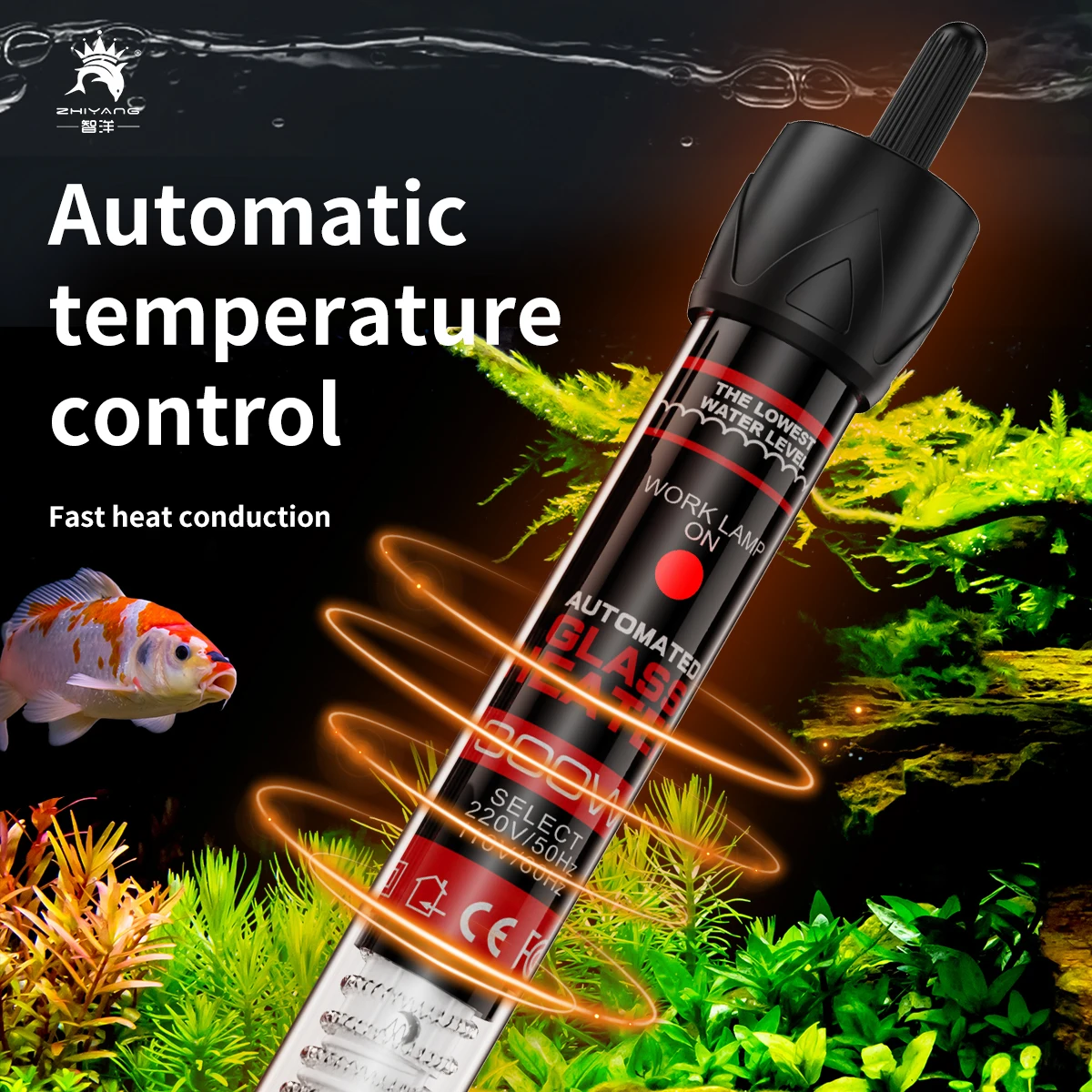 110v-220v Adjustable Temperature Thermostat Heater Rod 1