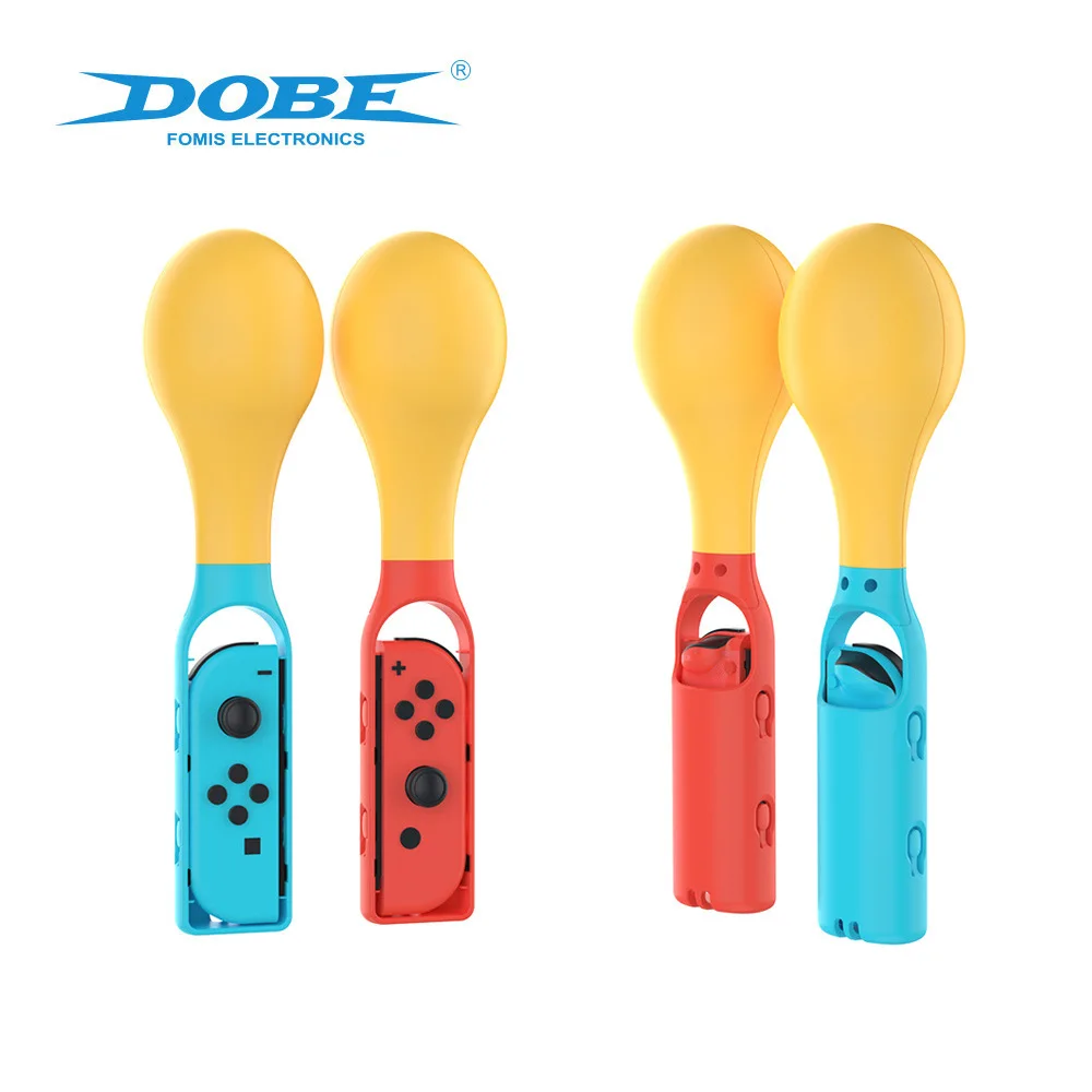 Maracas for Switch Left and Right Small Controller Somatosensory Game Handle for Switch OLED Controller Hammer Game Grip 1 Set
