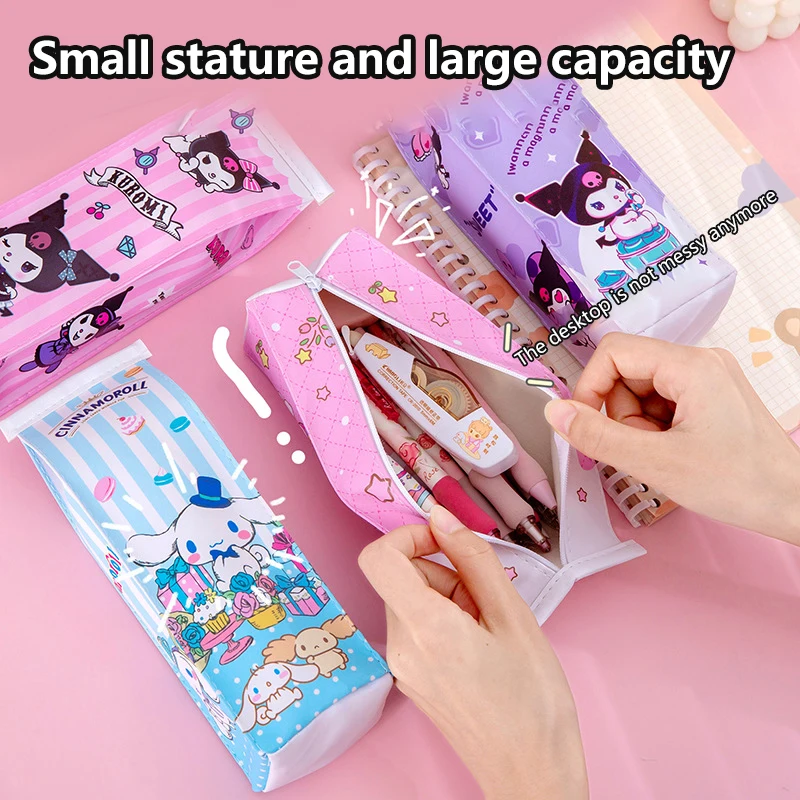 

Карандаш Sanrio, фотографический карандаш большой емкости для студентов, с молоком, фотобумажная сумка для канцелярских принадлежностей