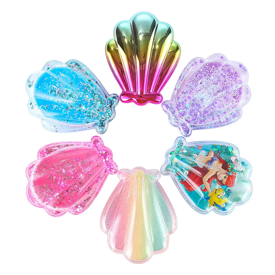 Hair Brush Comb Shiny Shell Magic Mermaid Anti-Static Travel Mini Portable