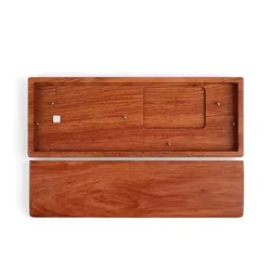Premium Wooden Keyboard Case with Wrist Rest for 60% Mechanical Keyboards - High Quality Finish (Rosewood with Wrist)