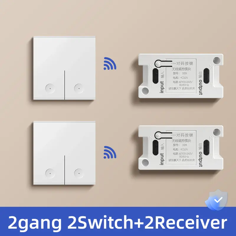 Wireless Smart Light Switch Without Neutral RF 315Mhz Mini Receiver Moudle 220V 110V Push Button Remote Control Lamp Single Live - Image 11
