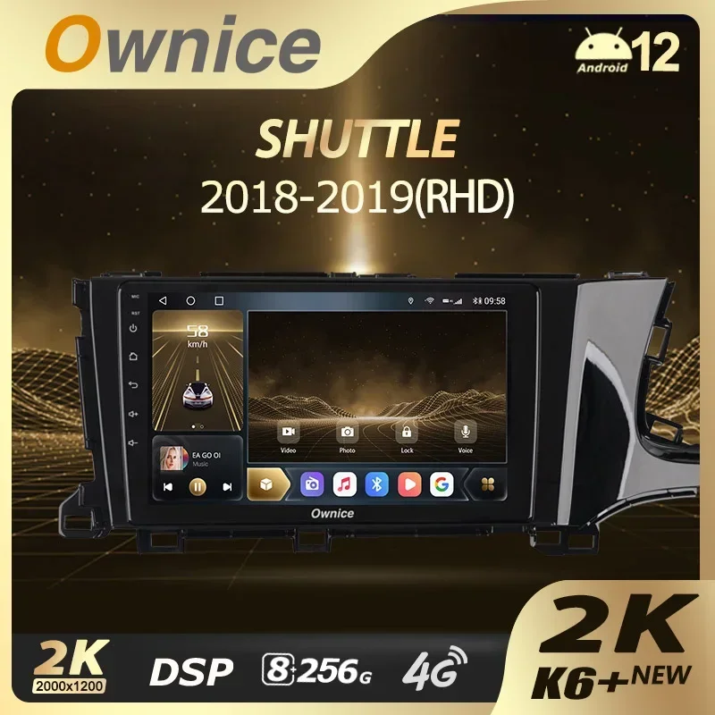 Ownice K6 + 2K Per Honda Shuttle 2 2015 - 2020 Driver Destro Autoradio Lettore Multimediale Navigazione Stereo Gps No 2Din 2 Din