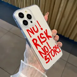 No Risk No Story Shockproof Soft Phone Case - Air Cushion Protection - iPhone 12 Mini (-1)