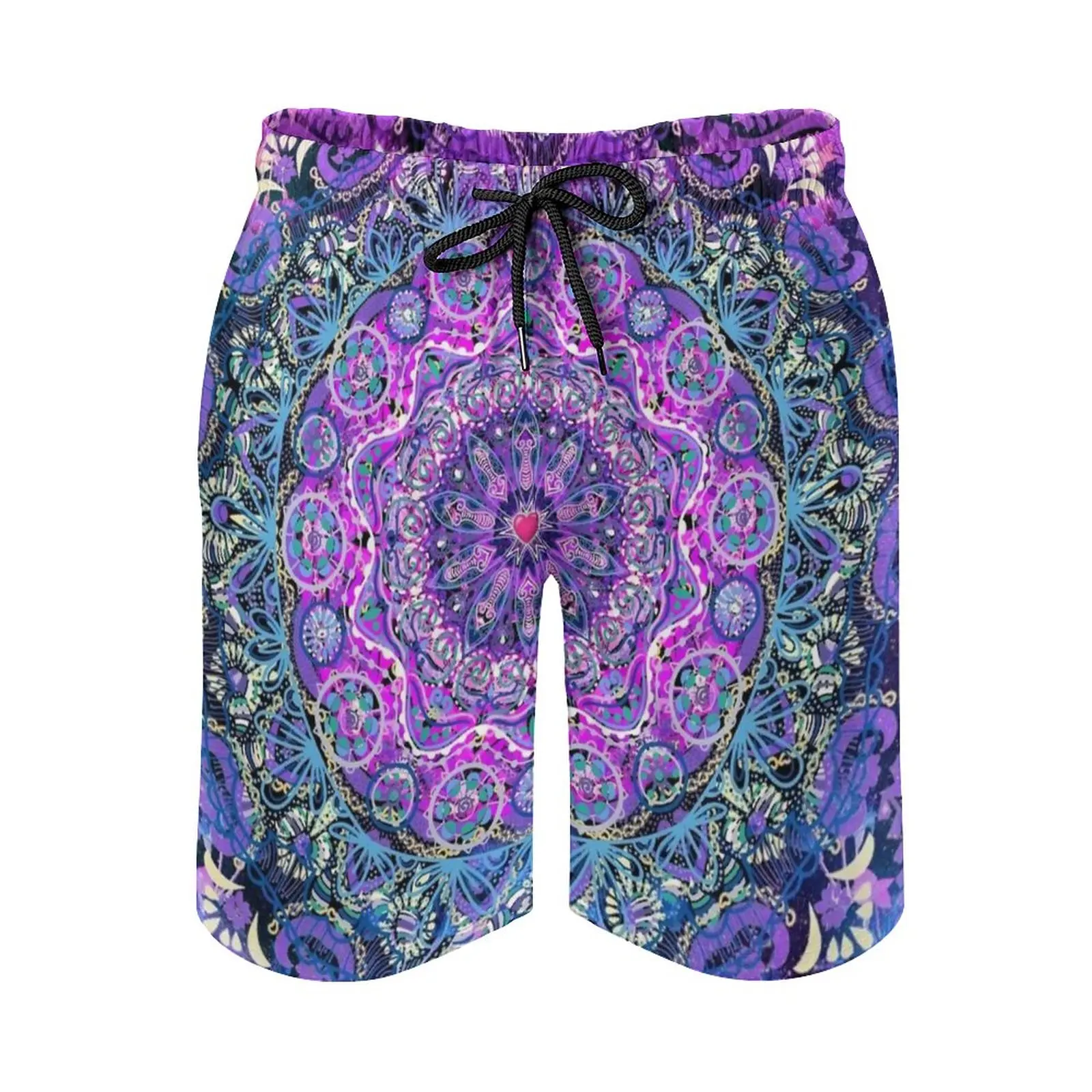 

Cosmic Love Mandala Men'S Beach Shorts Board Shorts Bermuda Surfing Swim Shorts Cosmic Love Space Mandala Best Selling Most