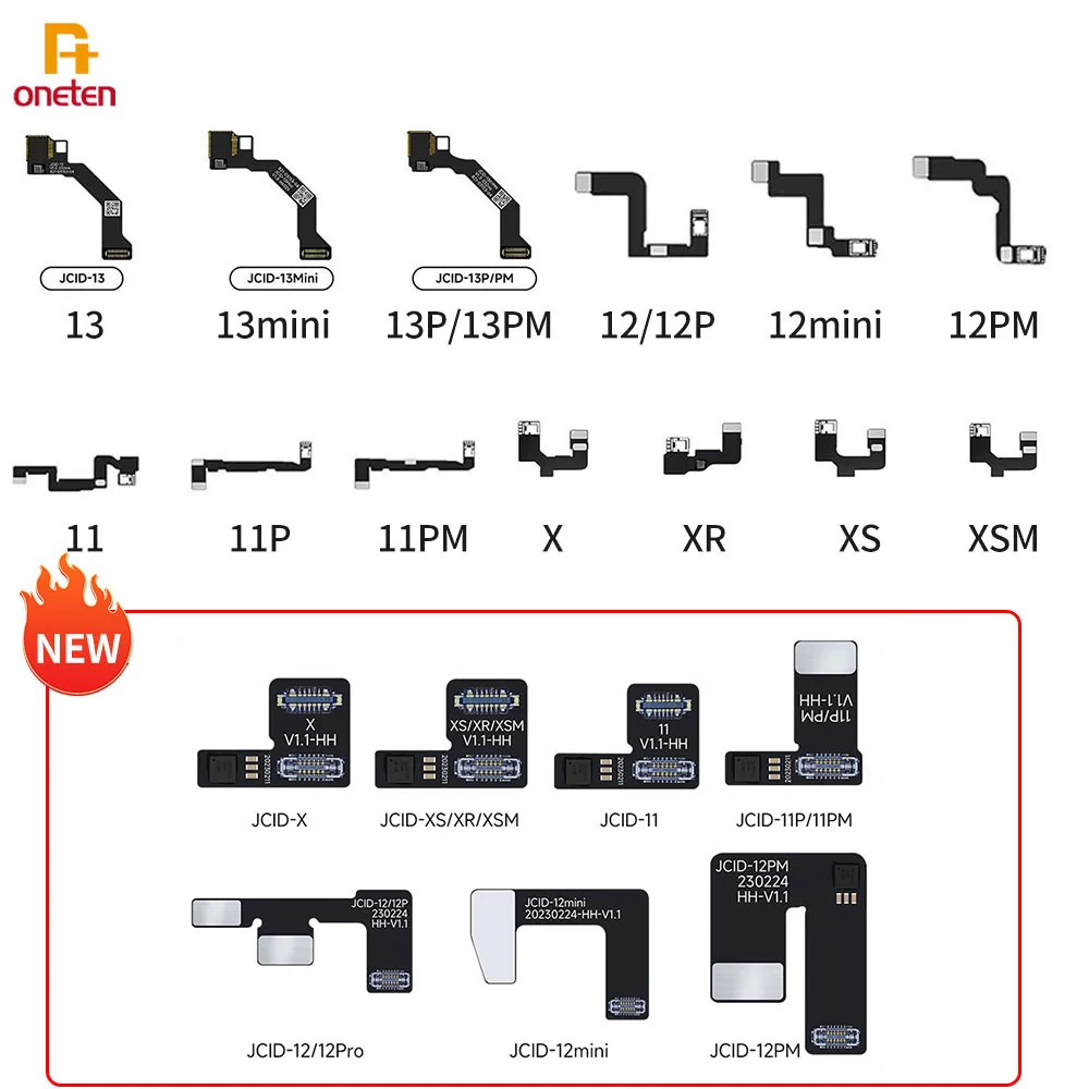 JCID JC V1SE Dot Matrix Flex Cable For iPhone X-13 Series Dot Projector Read Write Dot Matrix Face ID Repair Flex Cable Tools