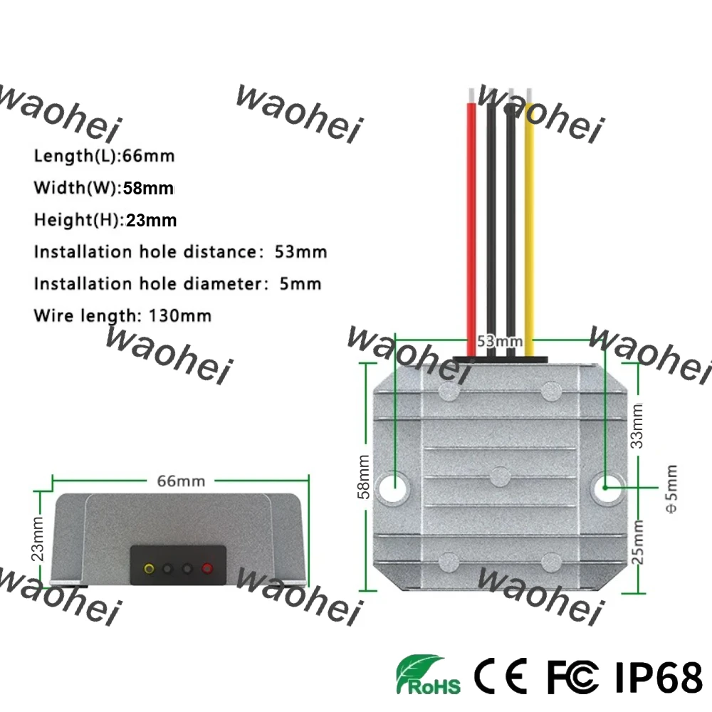 10-36V 12V 24V에서 12V 13.8V 15V 19V 24V로 변환하는 DC-DC 전력 변환기 전압 안정화 모듈 자동 전압 조절기 전력 CE