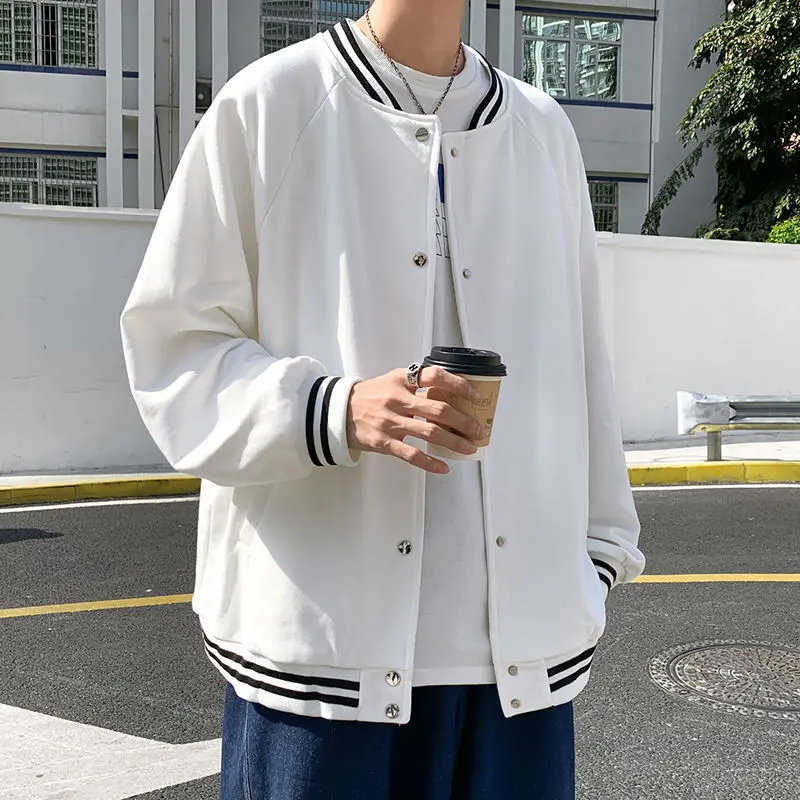 

Spring Winter Fashion Man Letterman Jacket Men Loose Long Sleeve Classic Casual Baseball Jacket Thin Coats Men's Jackets Boys
