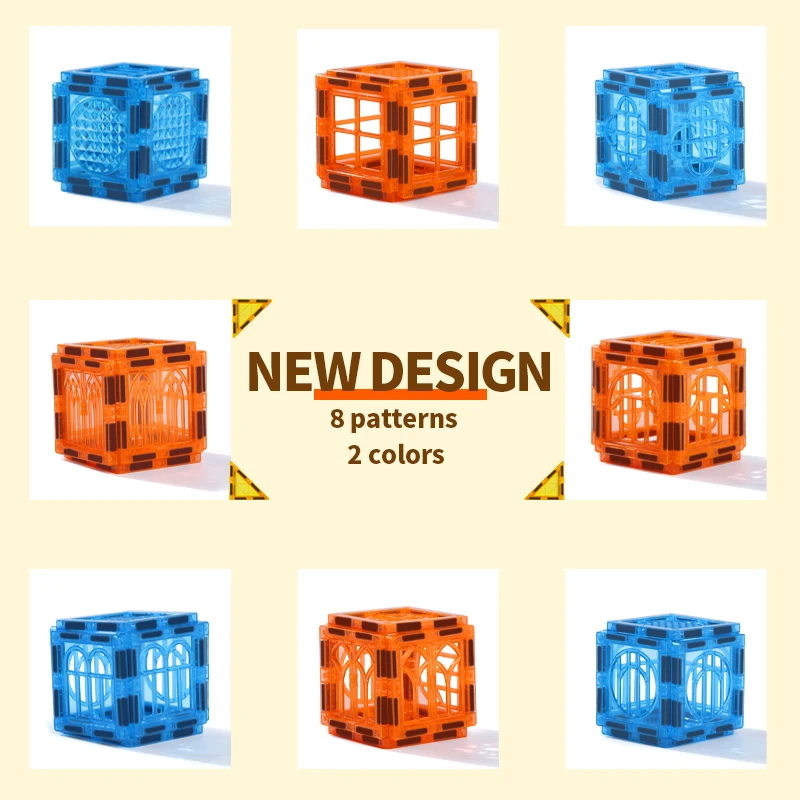 Magnetic Building Blocks for Children Magnetic Tiles Educational Toy For 3-8 Years Boys Girls Christmas Birthday Gifts