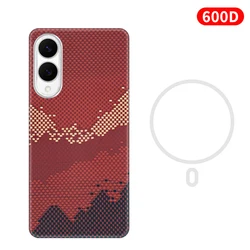 Elite Aramid Fiber Kevlar Carbon MagSafe Ultra - Thin Premium Fabric Cover - Hard Black Matte Finish - Galaxy S25 Edge (SunShine Magnetic)