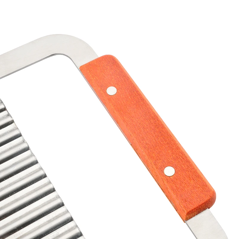 Crinkle Wavy Cutter Stainless Steel Vegetable Potato Chip French Fry Slicer Tool