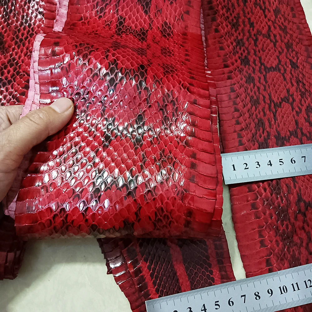 Snake Skin Printing Leather for Phone Case Leather Bag Belt DIY Handmade Watch Strap Making leather fabric