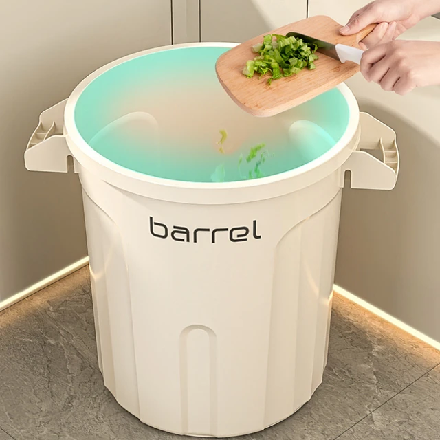 18/26L Large Capacity Trash Can Home Storage Bin Open Top Double Handle Minimalist Design for Kitchen Bathroom Living Room 4