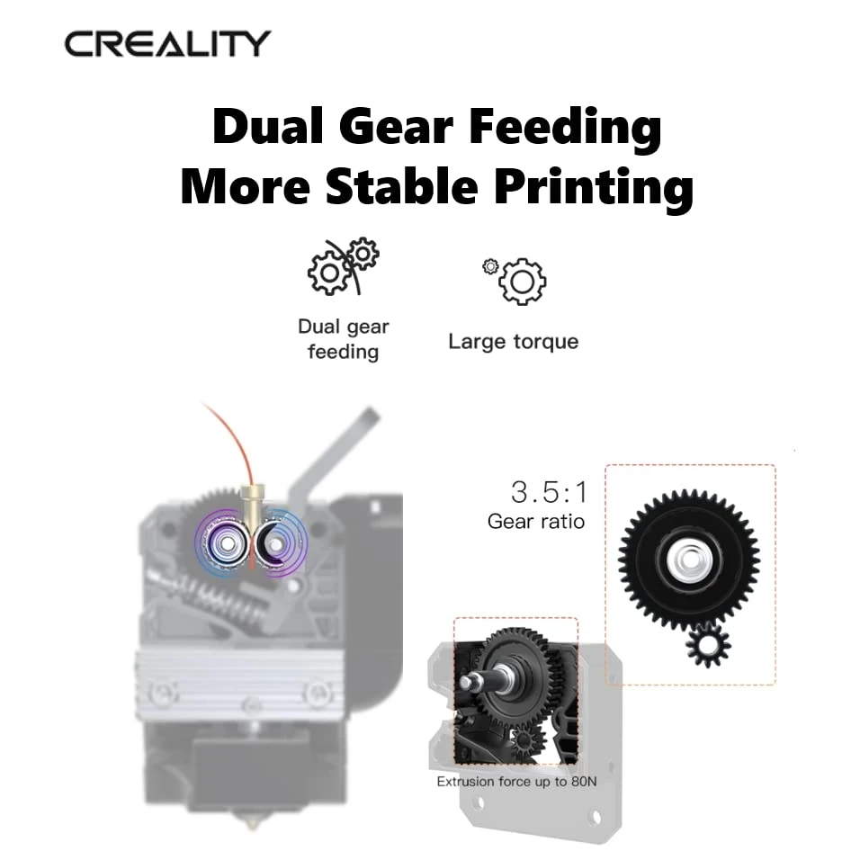 Creality Sprite Extruder Pro All Metal Dual Gear Feeding