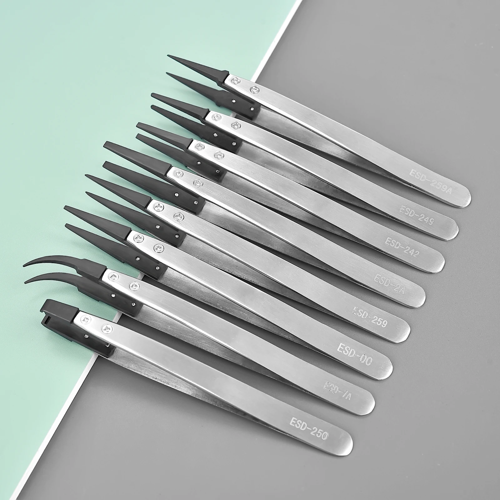 Stainless Steel Tweezers With Interchangeable Heads Nail Art Rhinestones Nipper Picking Tool Beads Making Tool Scrapbook Picking