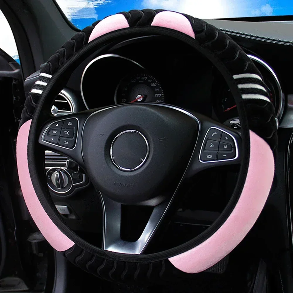 Plush Steering Wheel Cover Soft Little Monster Design