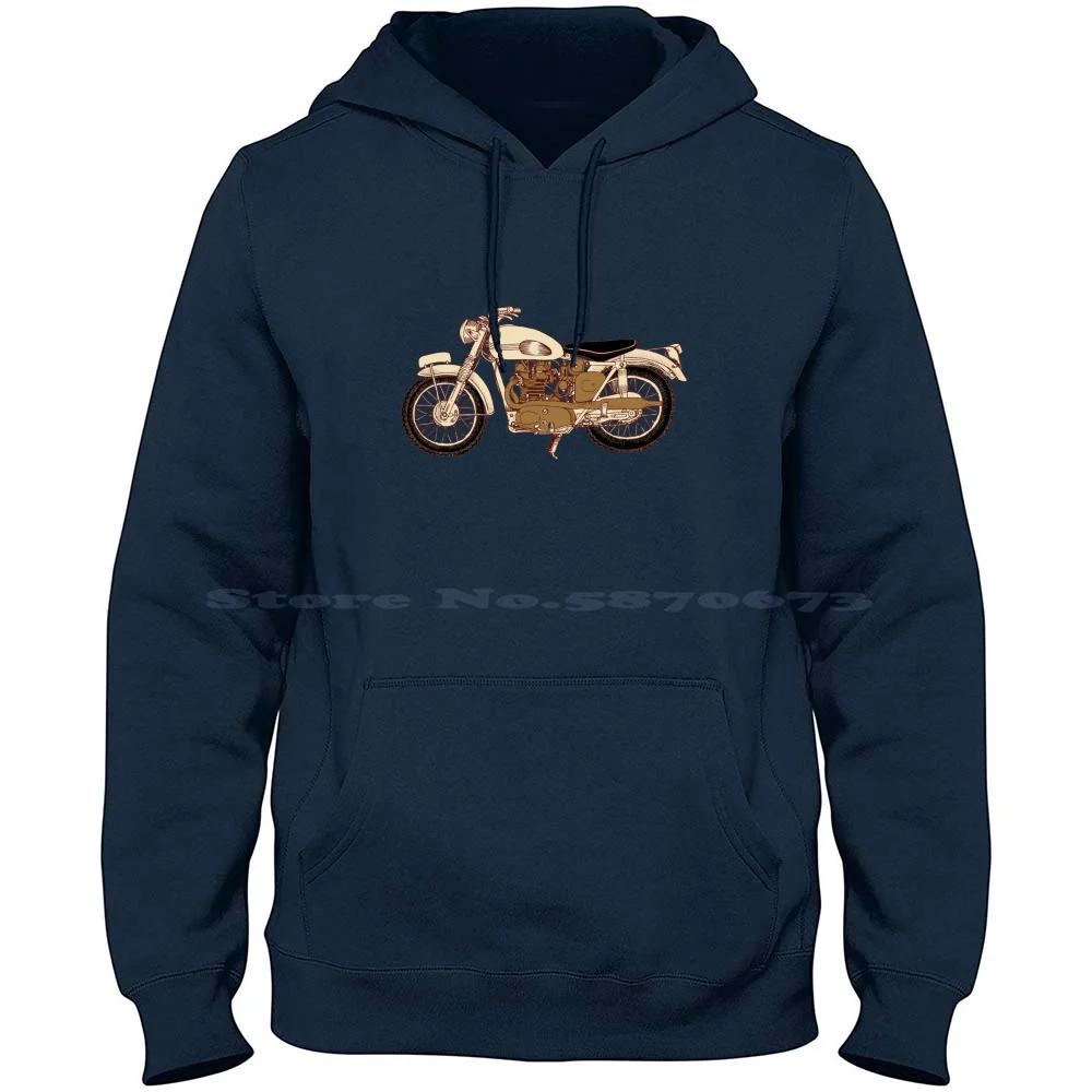 Classic Vintage Moto 100% Cotone Felpa Con Cappuccio Classic Vintage Moto Bike Bullet Moto Vintage Anni '70 Vintage Anni '80 Anni '90