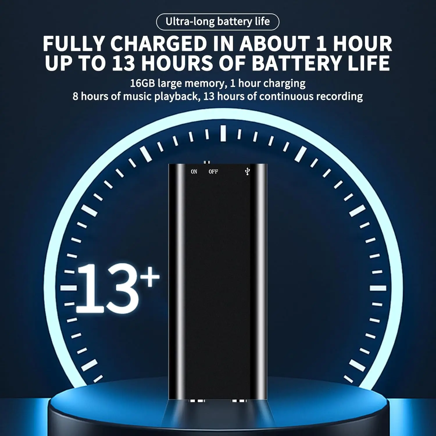 Compact portable voice recorder lifestyle use